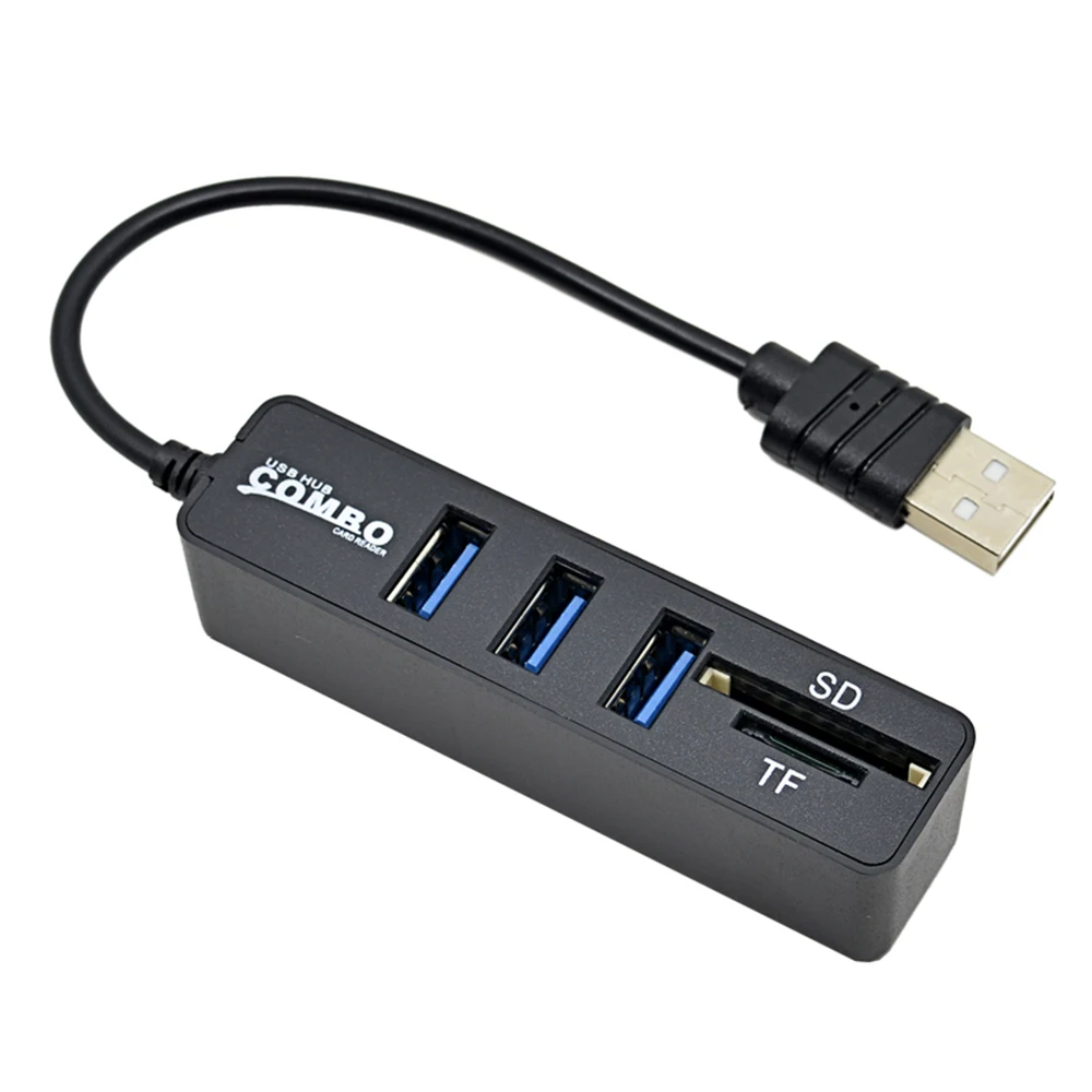 Многофункциональный 3 порта usb хаб 2 0 480 Мбит/с вкл/выкл + Micro SD/CF кард ридер для