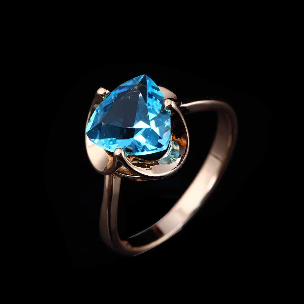 Комплект из колье и серёг с синим фианитом|jewelry sets for women|bridal jewelry setsfashion bridal |