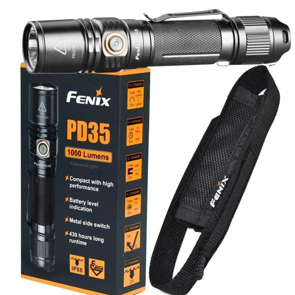 FENIX PD35 V2.0 факел Flashlig 1000 лм подходит для военного использования полицейской работы
