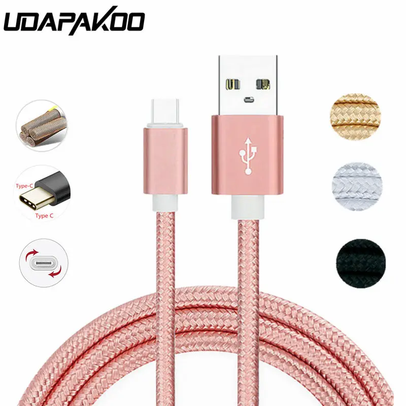 USB Type C нейлоновый шнур для быстрой зарядки зарядное устройство huawei p9 p10 p20 mate 10 pro