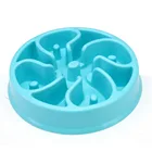 Миска для собак, пластиковая Нескользящая кастрюля для медленного еды, одна миска для медленного еды, защита живота и удушье для собак