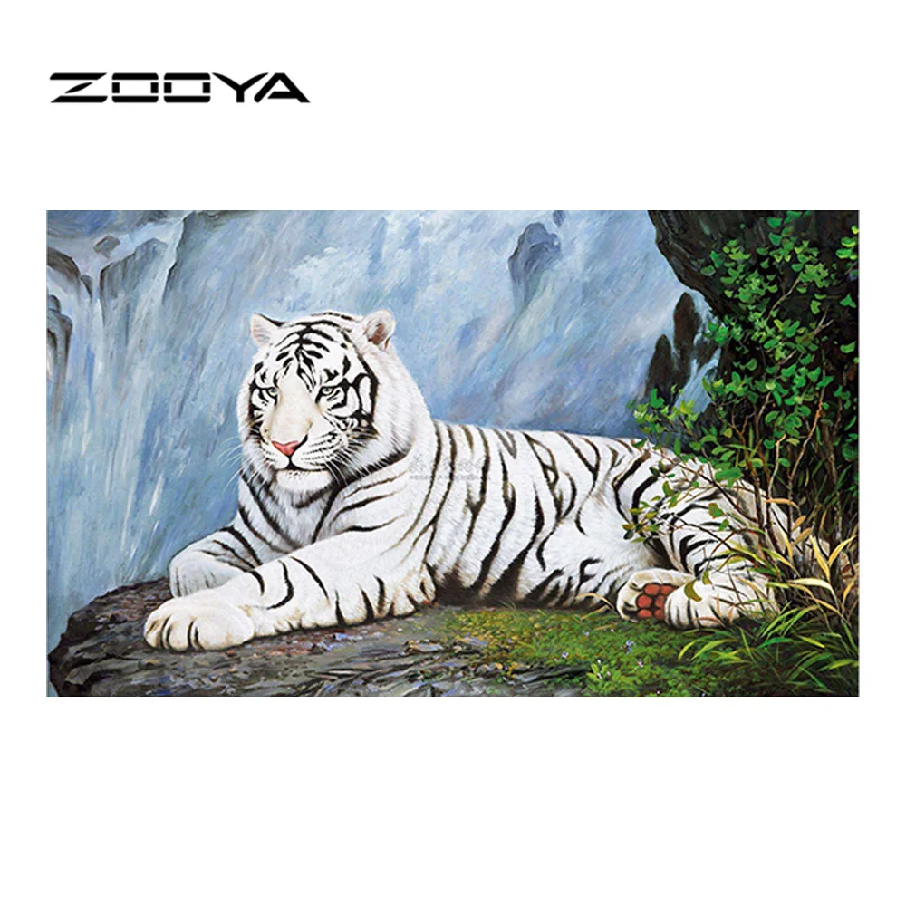 ZOOYA алмазная живопись полный Тигр 5D вышивка продажа Алмазная мозаика картина