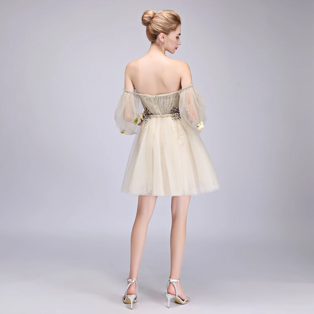 SSYFashion/Новинка милое короткое коктейльное мини-платье с вырезом лодочкой и