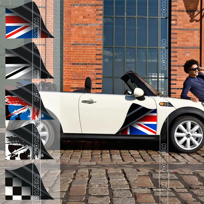 

2PCS Good quality 2pcs Mini Cooper CoopersClubman car body sticker for bmw mini R60 R56 F55 F56