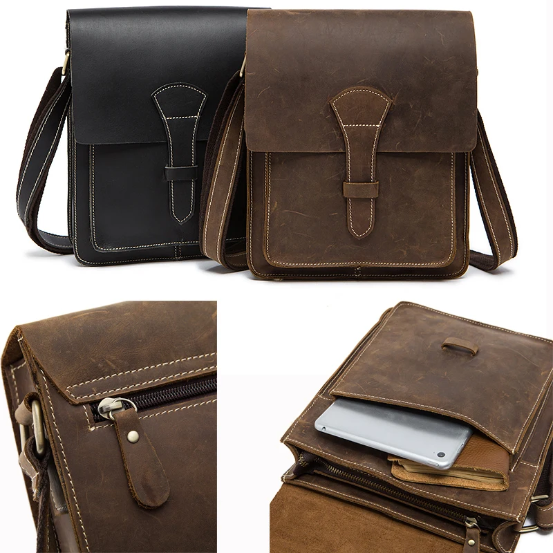 WESTAL сумка мужская через плечо натуральная кожа маленькая больная сумки мужские