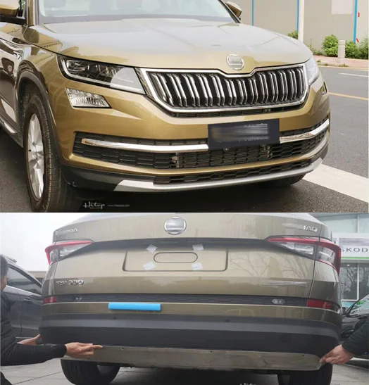 Новое поступление защитная крышка для переднего и заднего бампера bull bar Skoda Kodiaq.304