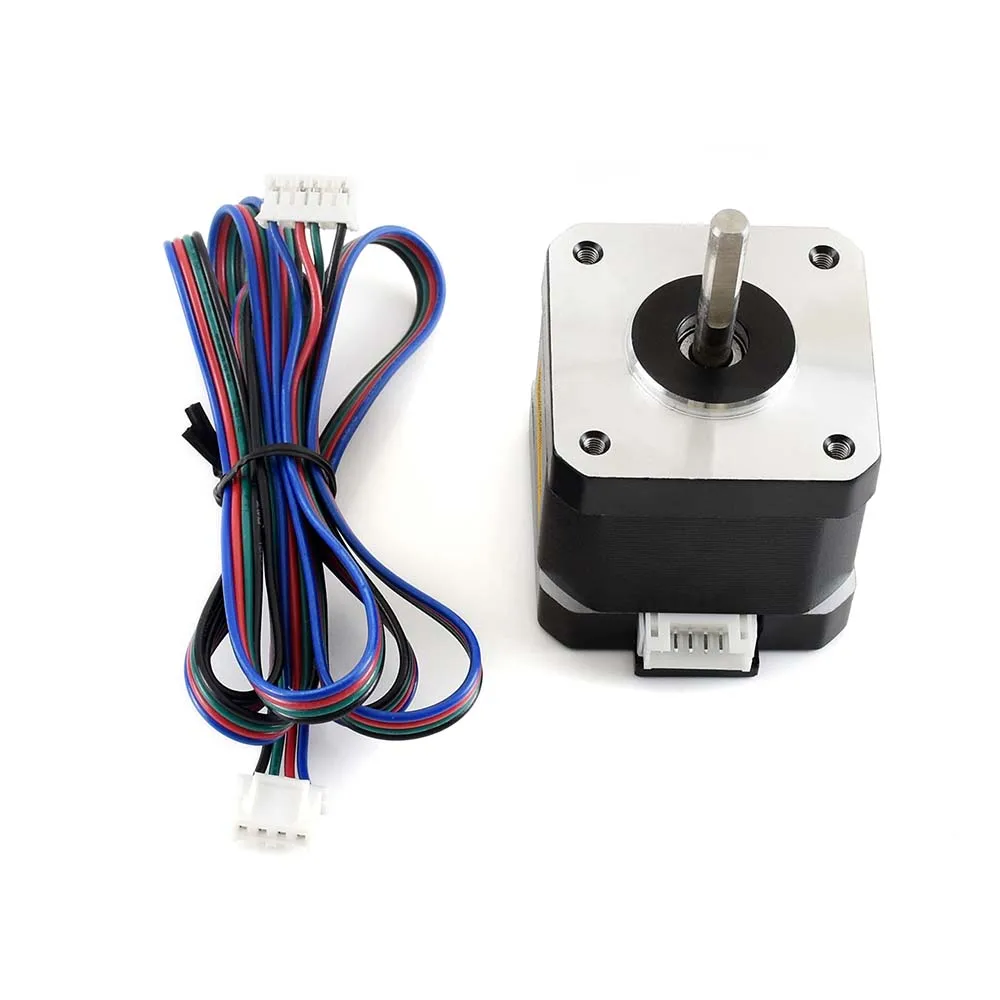 

SM24240, Two-Phase Stepper Motor,Body length: 40mm,Rated current: 1.7A/Phase,Compatible driver: SMD258C, Stepper Motor HAT