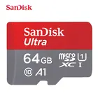 Карта памяти SanDisk Micro SD, класс 10, 16 ГБ, 32 ГБ, 64 ГБ, 128 ГБ, 200 ГБ, 256 ГБ, U1