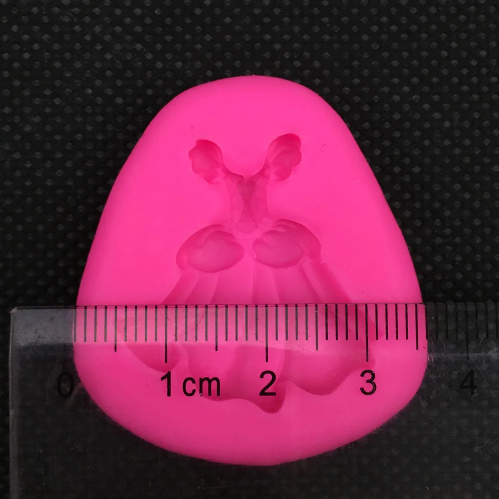 Платье принцессы силиконовая форма шоколадный помадка торт украшения