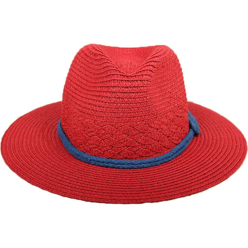 

COOL!Straw Panama Hats Wide Brim Sun Hats Women Summer Beach Caps Girl Straw Sun Visors Hats Panamo Sombrero de Verano