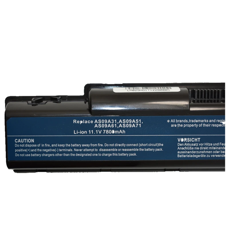 HSW 7800MAH Аккумулятор для ноутбука EasyNote TR81 TR82 TR83 TR85 TR87 EMACHINES E525 E627 E725 D525 D725 G620 G627 G725