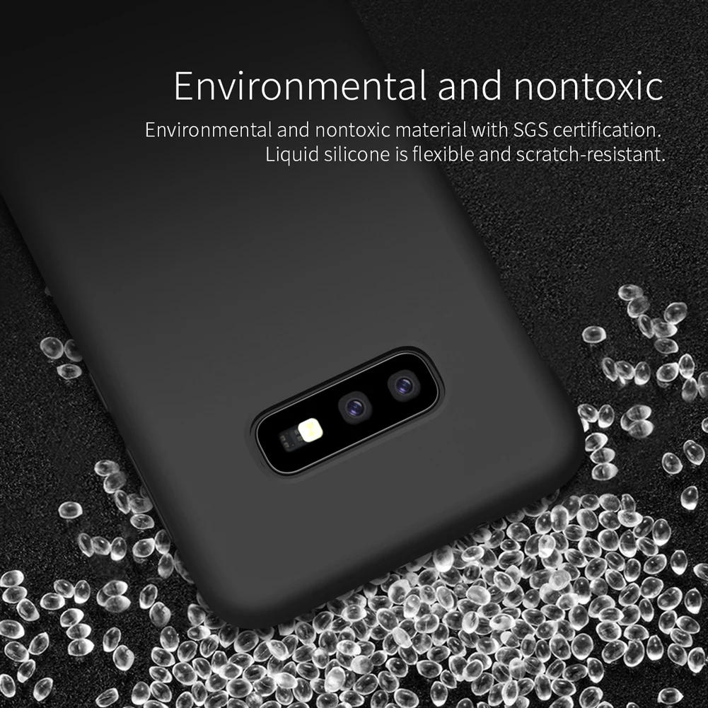 Nillkin чехол для Samsung Galaxy S10e Мягкий Гладкий жидкий силиконовый мобильного телефона