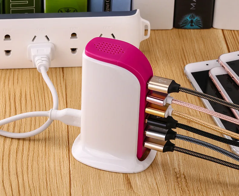 30 Вт Быстрая зарядка 6 портов USB быстрая розетка 6А настенное зарядное устройство