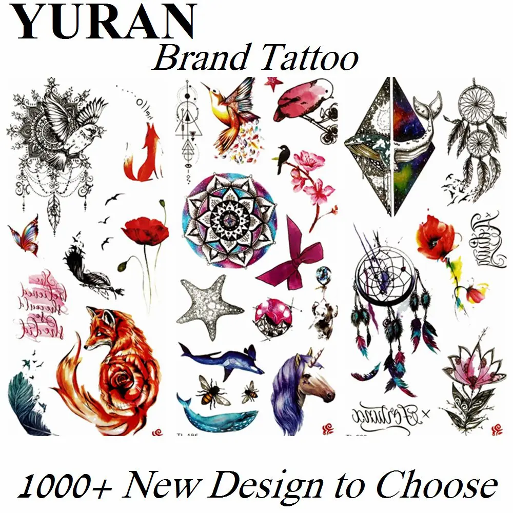 Маленькие временные искусственные татуировки Ctue Henna Mehndi стикер Dreamchaser