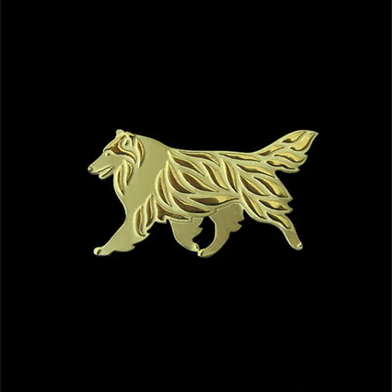 Грубая брошка с изображением животных покрытая серебром мужские броши модные