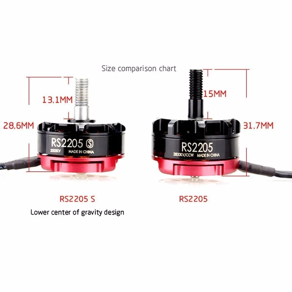 4 компл./лот оригинальный Emax RS2205S 2300KV бесщеточный двигатель для FPV Racing Quad