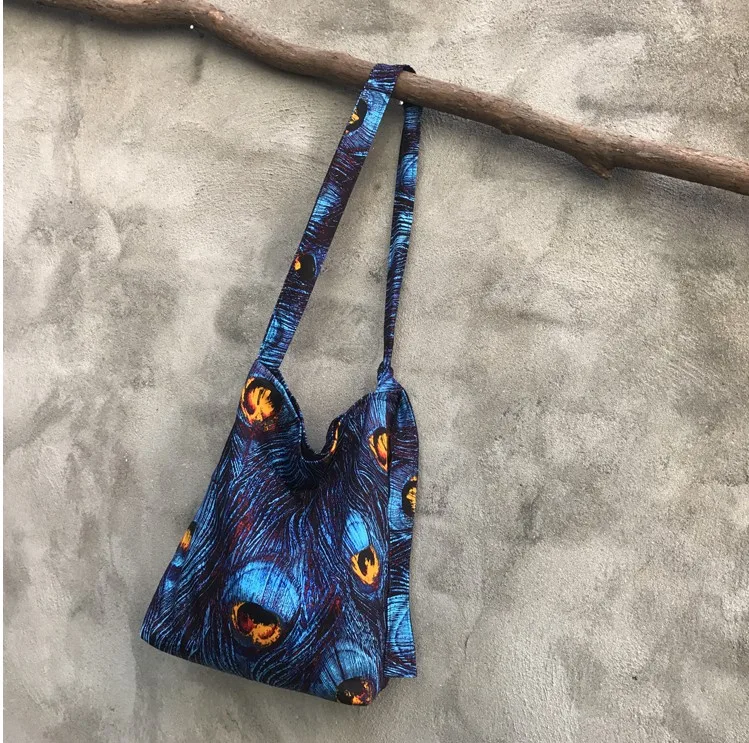 Однотонный хлопчатобумажный холщовый кошелек через плечо сумка для монет и