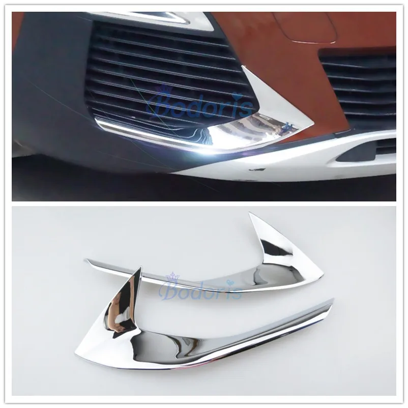 Аксессуары для Peugeot 3008 3008GT 2017 2018 яркая Хромированная передняя противотуманная