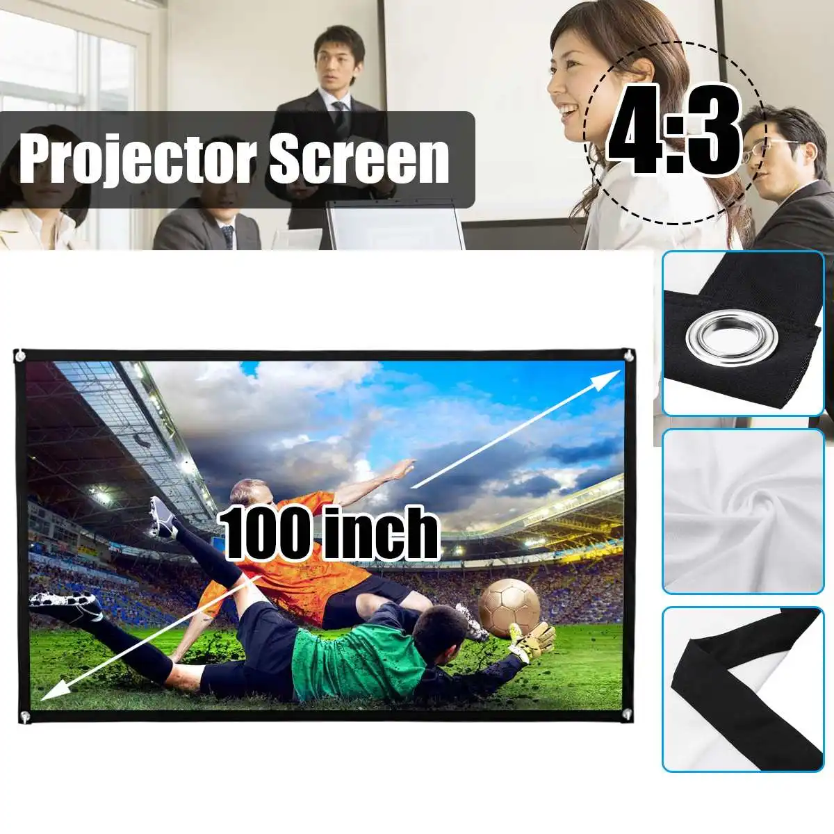 1080P портативный мини домашний кинотеатр Full HD проектор видео HDMI светодиодный проектор домашний кинотеатр проектор+ 100 ''экран проектора