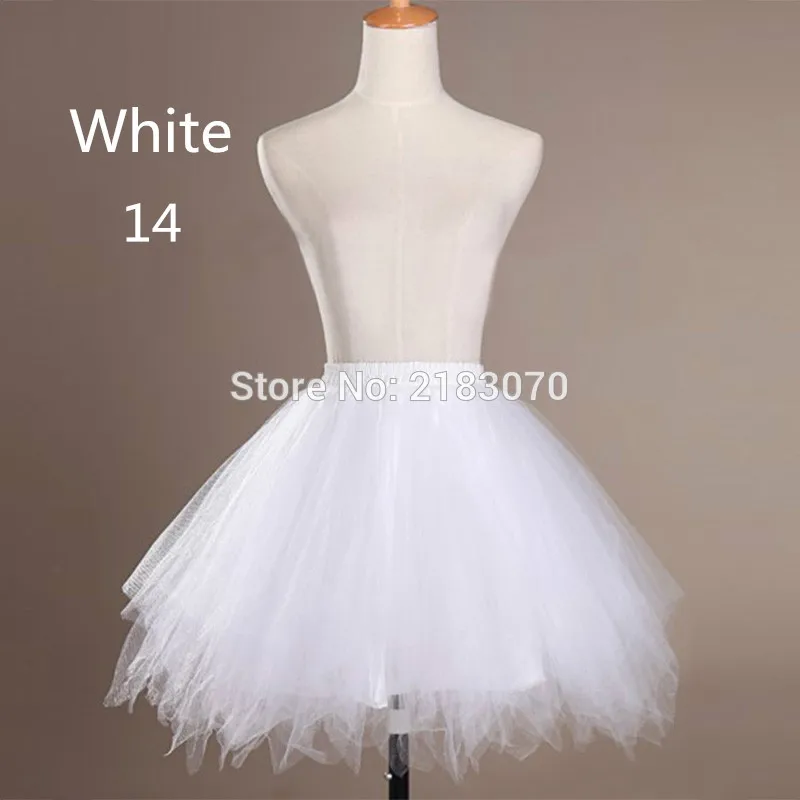 Многоцветный На Складе Короткие Юбки Для Свадебное Платье Аксессуары 2016 Дешевые