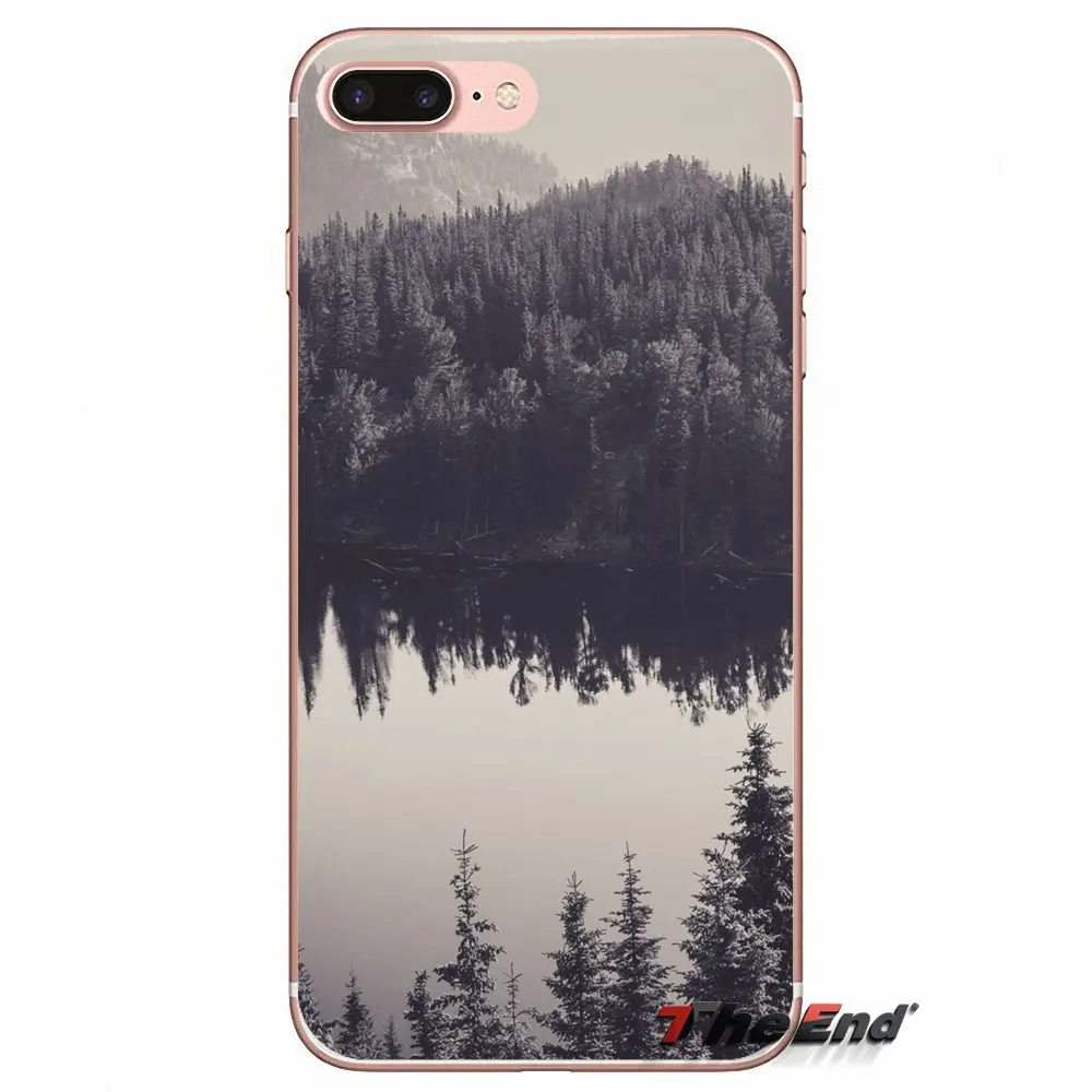For Huawei P Smart Y6 P8 P9 P10 Plus Nova P20 Lite Pro Mini 2017 SLA-L02 SLA-L22 2i Forest Black And White Accessories Skin Case | Мобильные
