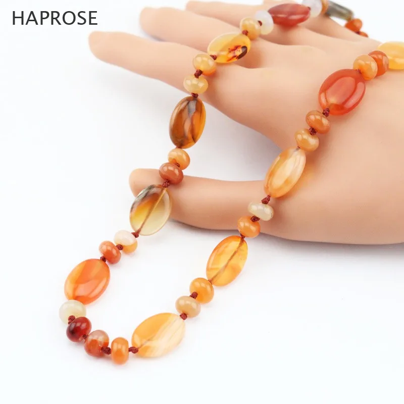 

Ladies' party fashion boutique jewelry agate necklace Multicolor round agate ball lobster clasp necklace Free Shipping