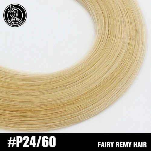 P24-60 Фея remy волосы 0,8 г/локон 18 дюймов Remy микро бусины человеческие волосы для наращивания Европейский темно-коричневый блонд пианино нано-Кольца для волос 50 шт - Цвет: P24-60