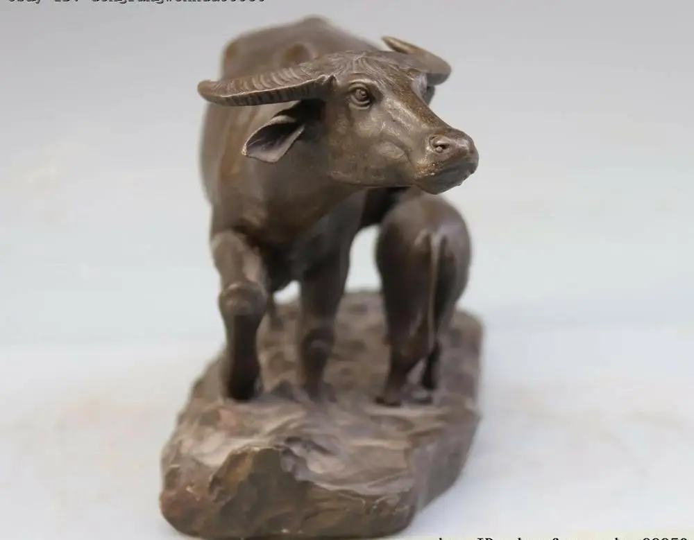 Медная скульптура бычьей коровы китайские из чистой бронзы | Дом и сад