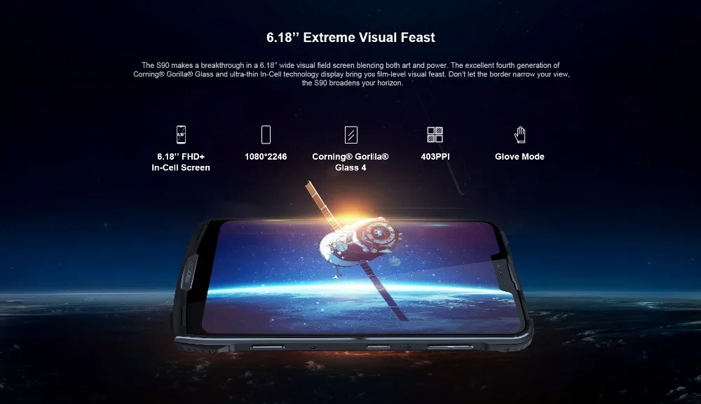 DOOGEE S90 IP68/IP69K модульный прочный сотовый телефон 6,1" 5050 mAh 6GB 128GB Helio P60 Восьмиядерный Android 8,1 16,0 M камера телефон