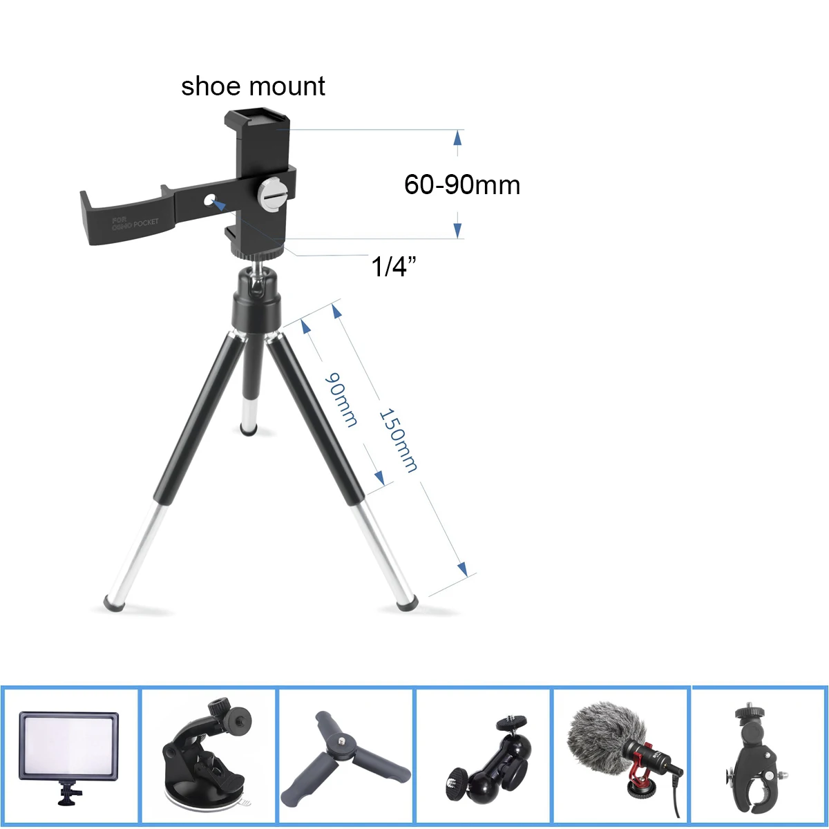 Крепление для телефона Штатив DJI OSMO Карманный ручной карданный Стабилизатор