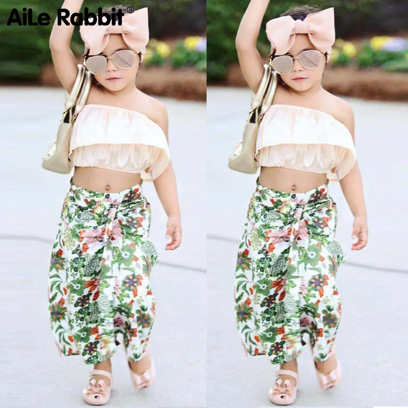 Одежда от AiLe Rabbit Соединенные Штаты Америки костюм для девочек принес слово