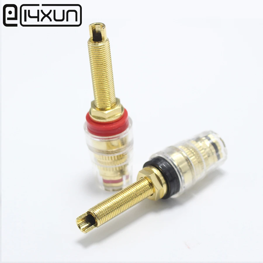 2 шт./лот латунный Хрустальный зажим для резьбы Усилитель Аудио динамика 4 мм