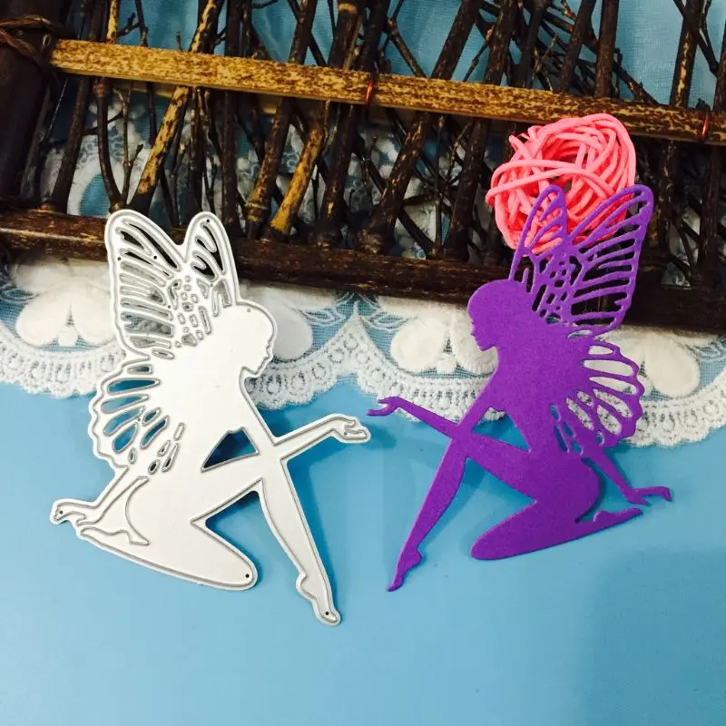 Фея/Elf/ангел металлический Трафаретный вырубной штамп трафарет для скрапбукинга