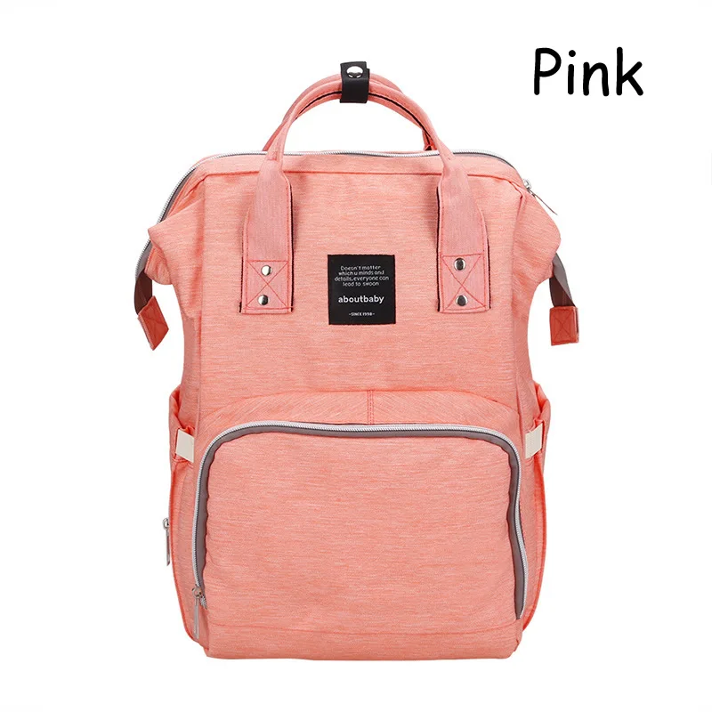 Розовый Детские Сумки для подгузников Мумия пакеты рюкзак Bolsa Infantil, коляска Многофункциональный SAC дангер maternite Подгузники Детские сумка - Цвет: Розовый