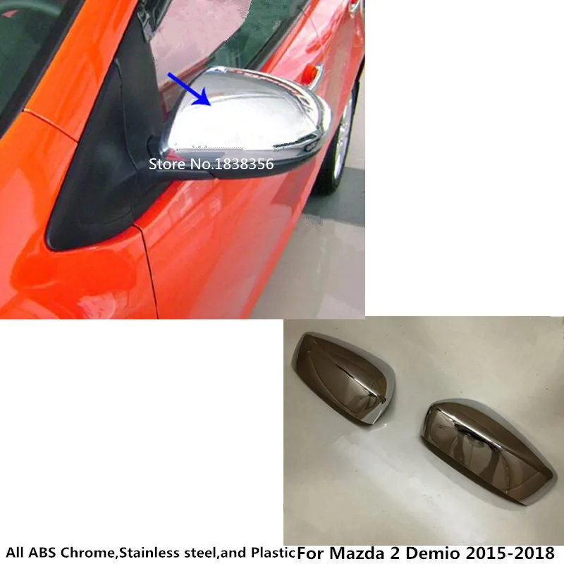 Для Mazda 2 Demio 2015 2016 2017 2018 ABS хромированный Стайлинг украшение автомобильное ухо
