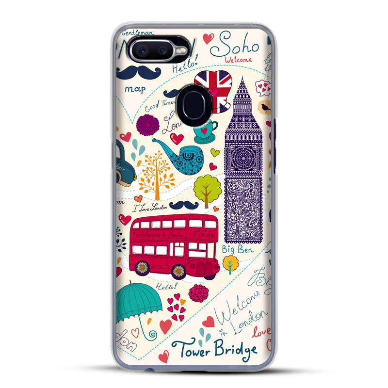 For OPPO F9 Case Silicone Painted Cartoon Back Cover R17 Pro Soft TPU Funda FOR Capa |