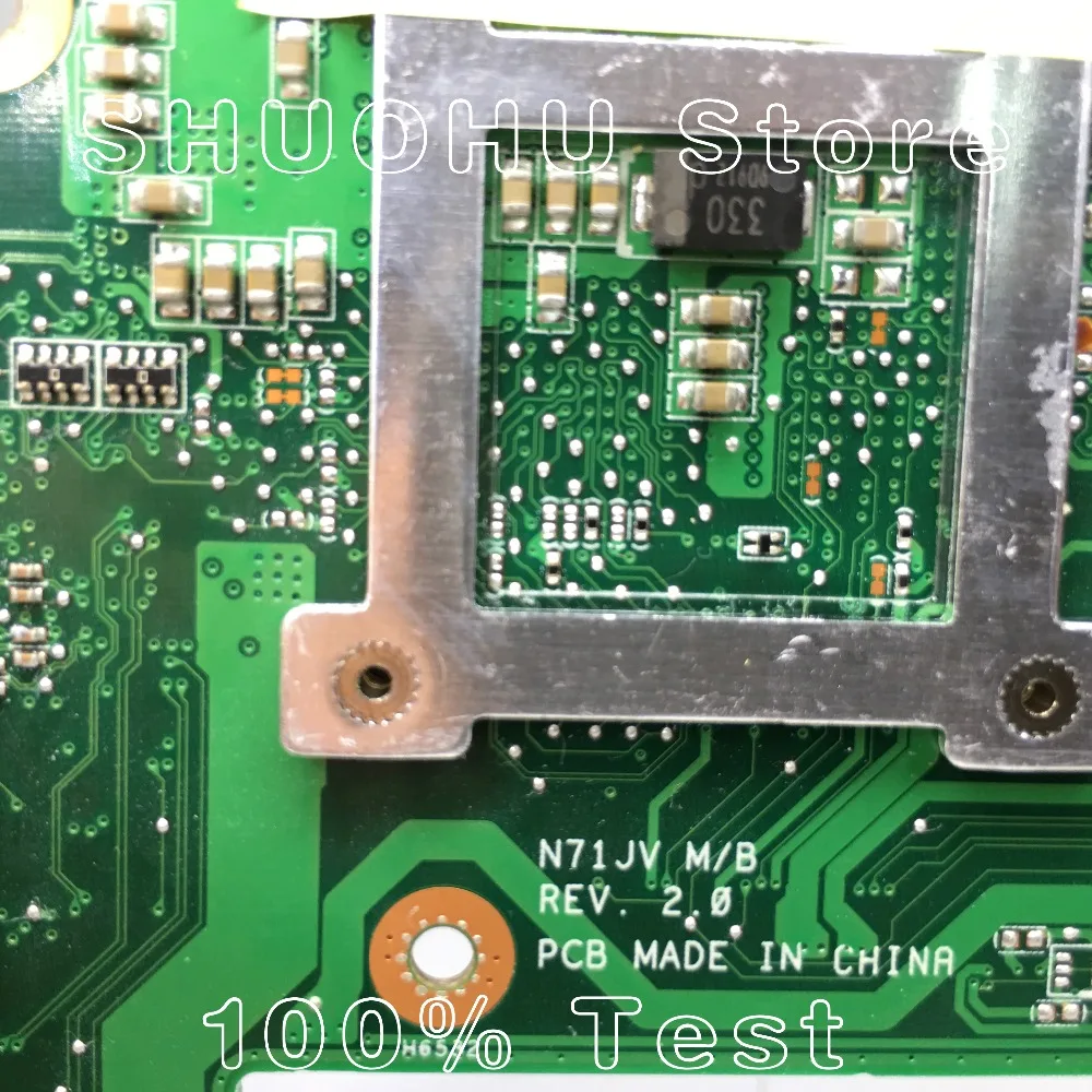 Материнская плата KEFU для ноутбука ASUS N71JV N71JN N71J REV 2 0 протестированная на 100%