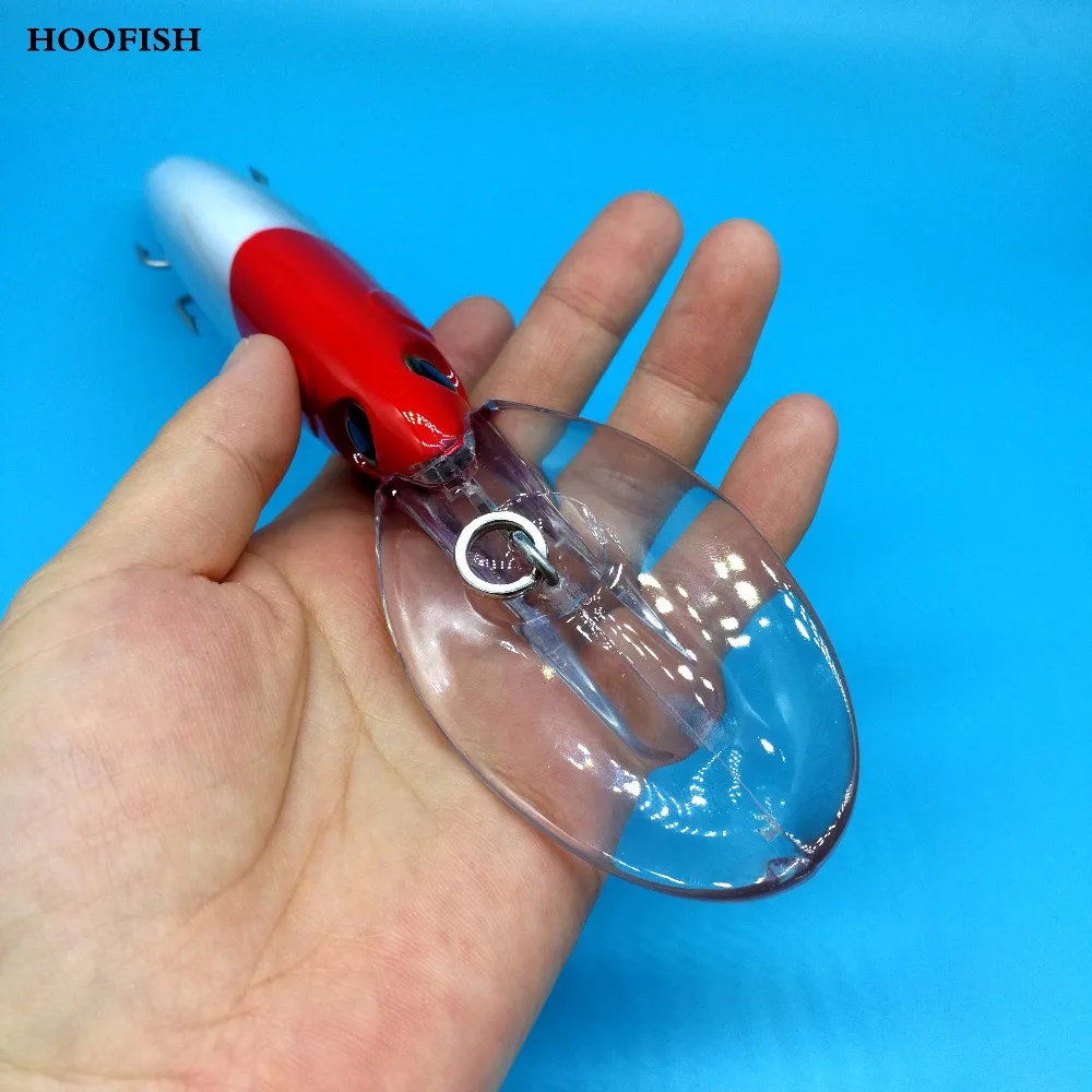 HOOFISH 1 шт. 117 г большая блесна ловля рыбы на блесну блесны 20 см большой язык твердая приманка Высокое качество глубокая приманка для морской рыбалки крепкие крючки