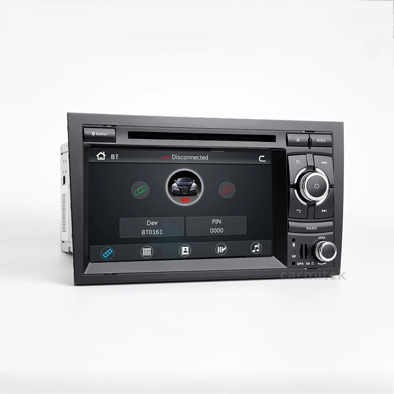 2 din автомобильный DVD Радио мультимедийный плеер стерео для Audi A4 2002-2008 B5 B6 B7 gps