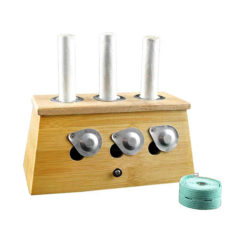 three holes Опт и розница хорошее качество утолщенная бамбуковая коробка мокса прижигание комплект продукт здоровья подарок чат и Огнетушитель - Цвет: three holes