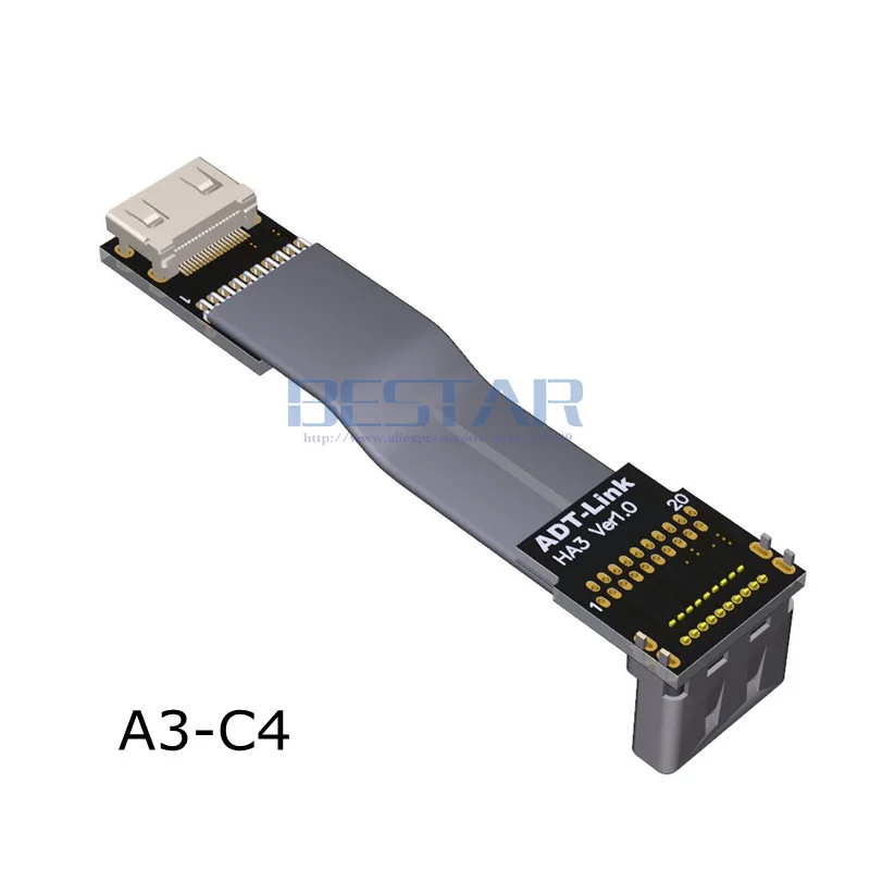 Мини-адаптер HDMI для мультикоптера 5-10 м FPC плоский локоть 2 0 FPV 4k 60 Гц