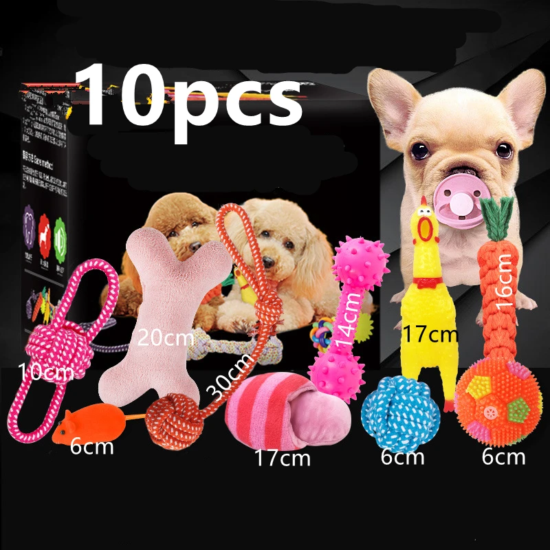 Щенок собака жевательные игрушки для питомцев подарочный набор для домашних животных Веревка игрушки прочный хлопок чистые зубы для маленьких и средних собак игрушки кошки товары для домашних животных