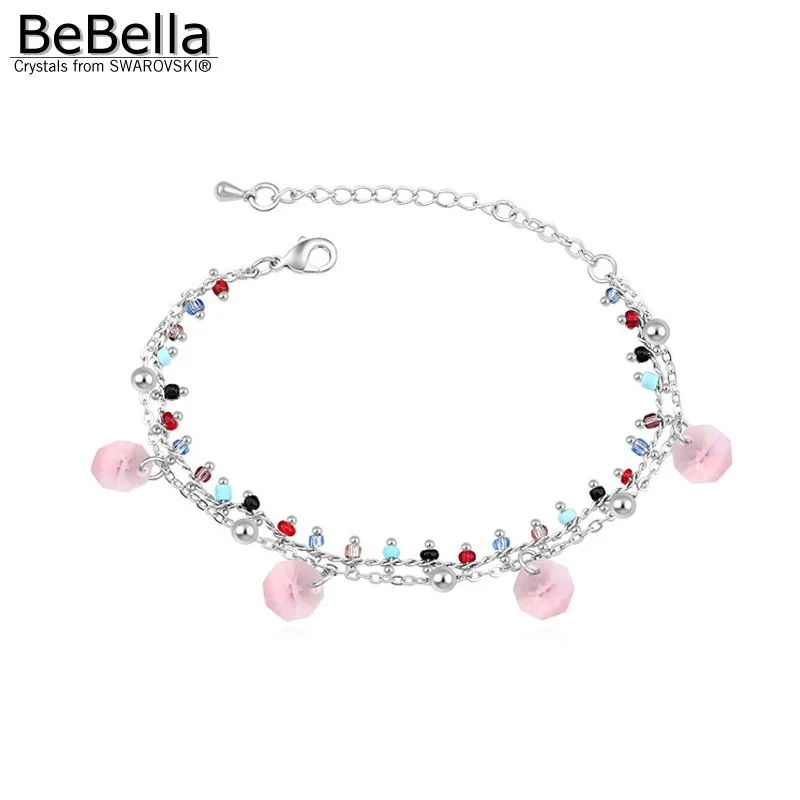 BeBella Кристальный браслет с кристаллами Swarovski модные ювелирные изделия для женщин
