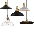 2018 промышленный абажур в стиле ретро, художественный светодиодный подвесной светильник, черный, белый свет, лампочка эдисона, подвесной светильник, подвессветильник светильники