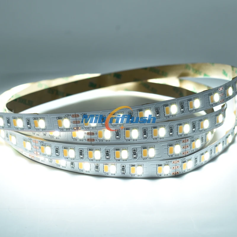 50-55lm/светодиодный 24 V 41 Вт/м SMD 5630 светодиодный гибкий свет 120 светодиодный s/m 5 m IP20 не водонепроницаемый Декор светодиодный светильник ленточное освещение CW/WW 2in1