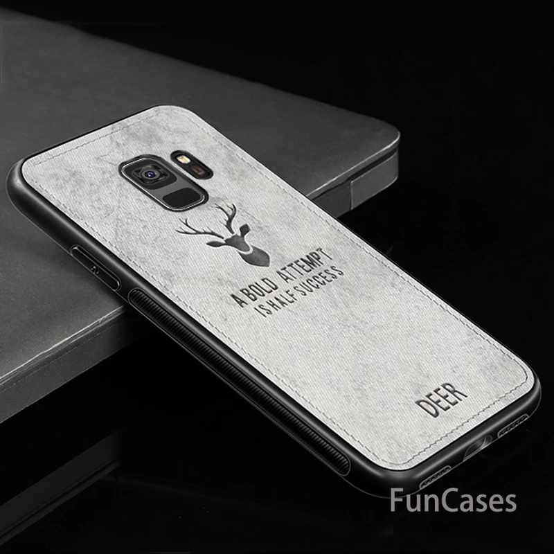 Тканевый чехол для samsung Galaxy J6 плюс классические ткани Матовый Мягкий Твердый