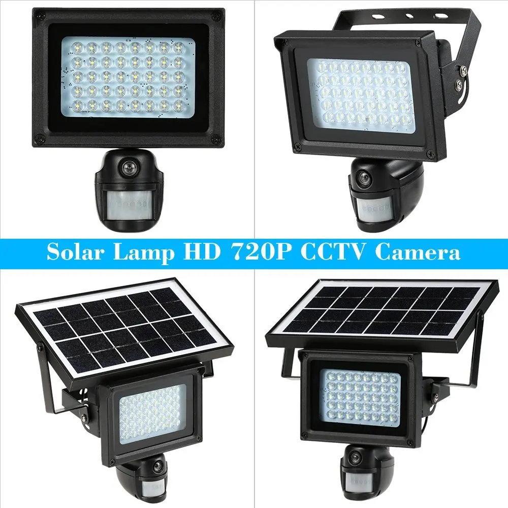 

SmartYIBA Solar Power Waterproof Outdoor Security Camera PIR Motion Detecting Surveillance CCTV Camera Video Recorder TF Card