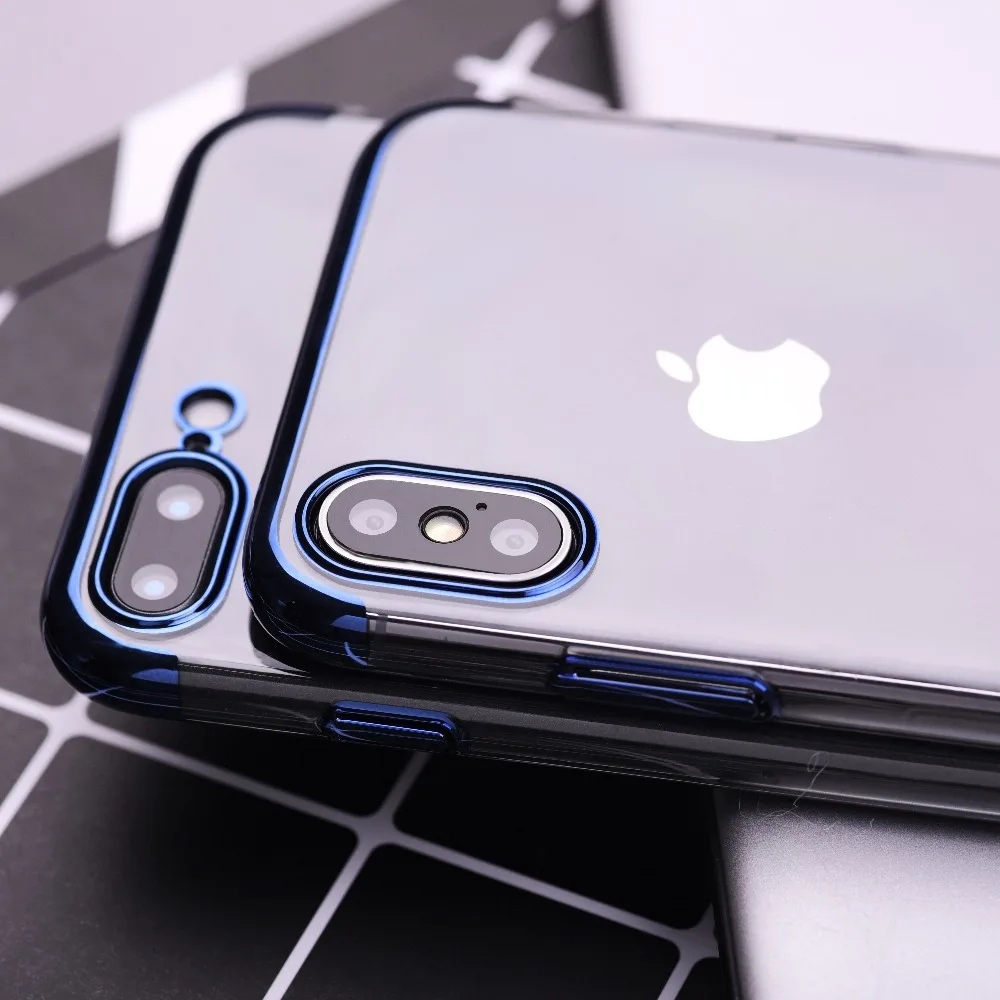 Vanlux PC Hard Case For iPhone 7 7PLUS Cover X 8 6 PLUS Anti-scratch Electroplating Protective Phone Shell Coque |