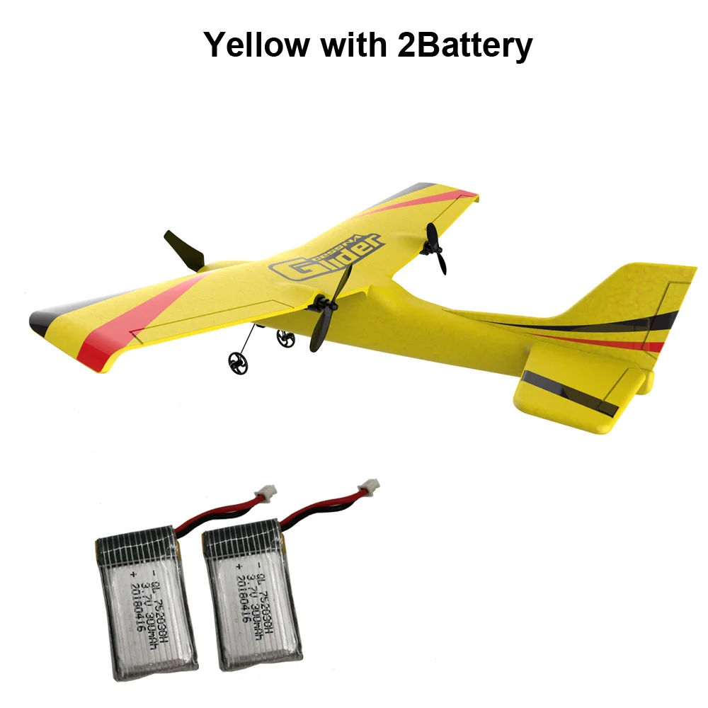 2 Battery Yellow Z50 RC самолет EPP планер из пеноматериала самолет с гироскопом 2,4G 2CH пульт дистанционного управления размах крыльев 25 минут время полета RC игрушечный самолет - Цвет: 2 Battery Yellow