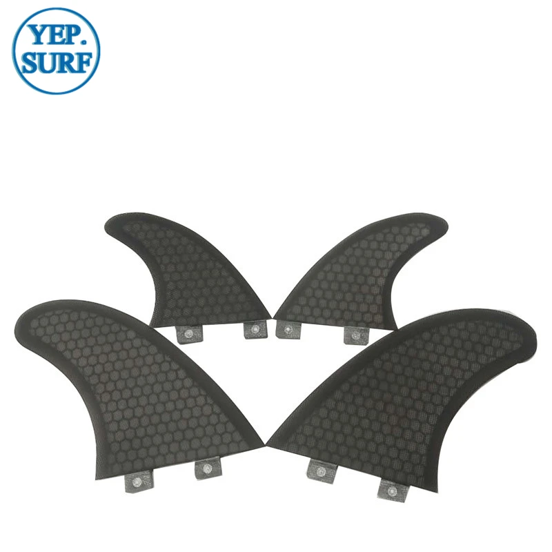 Плавники для серфинга FCS черный цвет TWIN FIN + GX Black quillas Набор Продажа в